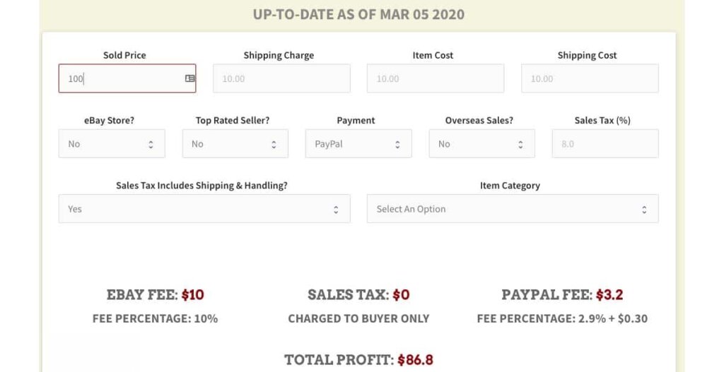 eBay Schätzer Software