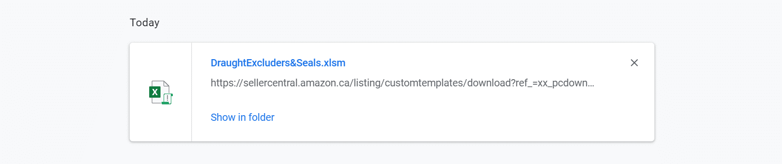Generar archivos de plantilla de Amazon