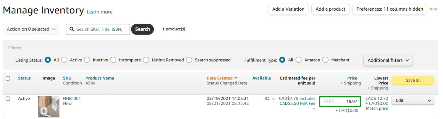 Amazon Gestiona el Inventario