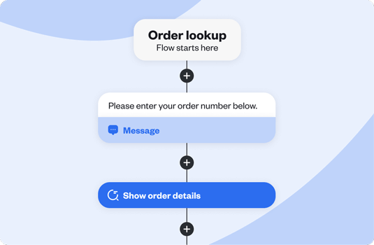 Easy to use chatbot flow builder.